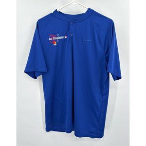 Nike Dri-Fit MLB All Star Game Cleveland 2019‎ Henley Blue Mens Sz XL